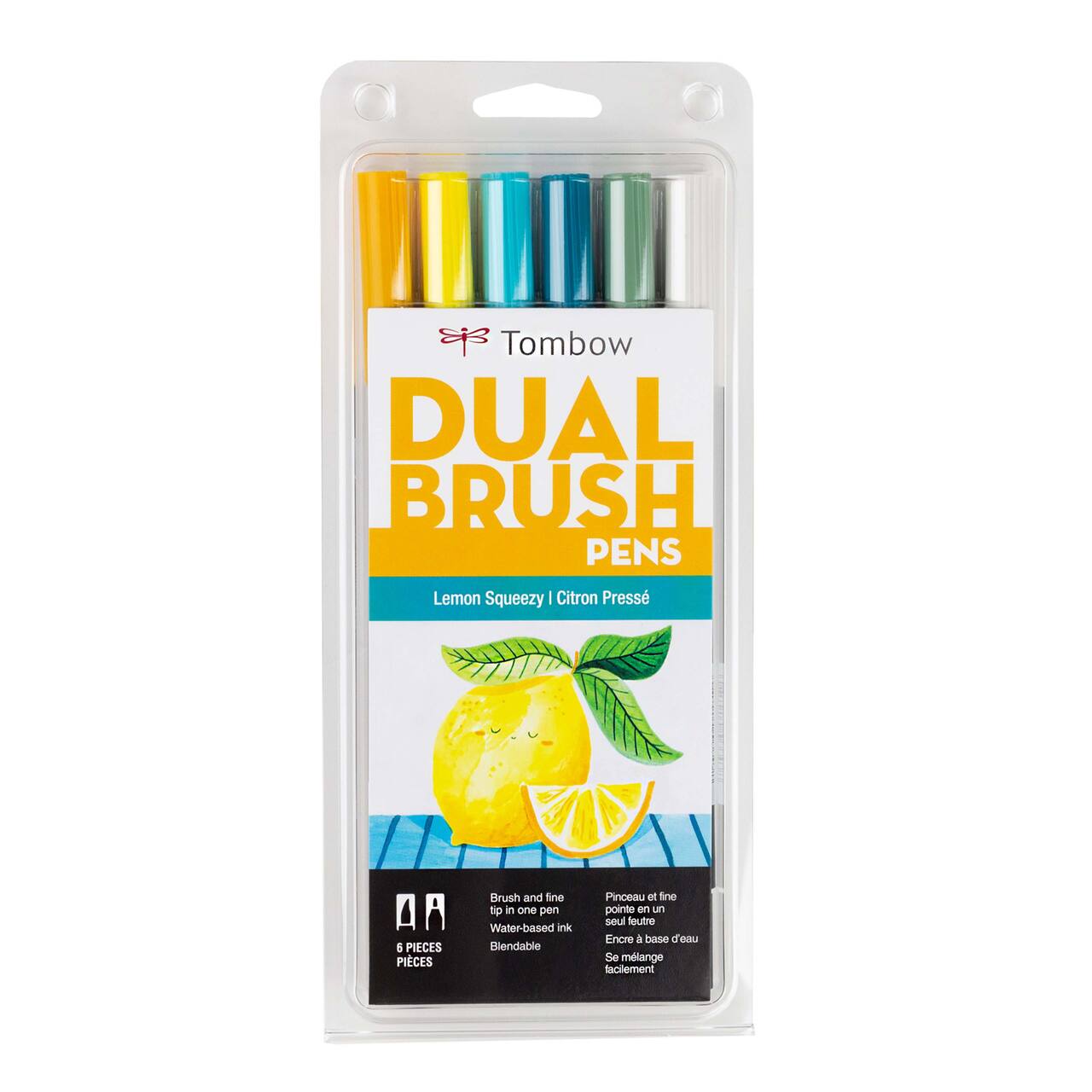 Tombow Lemon Squeezy Dual Brush Pen Set